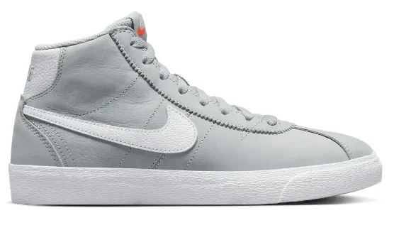 Nike SB Bruin Hi ISO Shoe - Wolf Grey/White Trend-setting silhouette