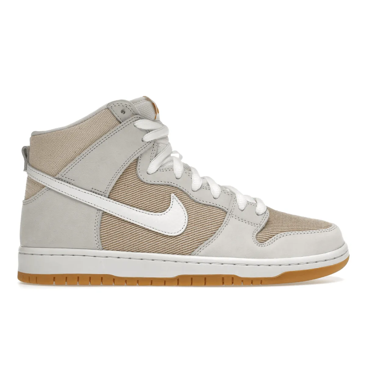 Nike SB Dunk High Pro ISO Orange Label Unbleached Natural Light Glide
