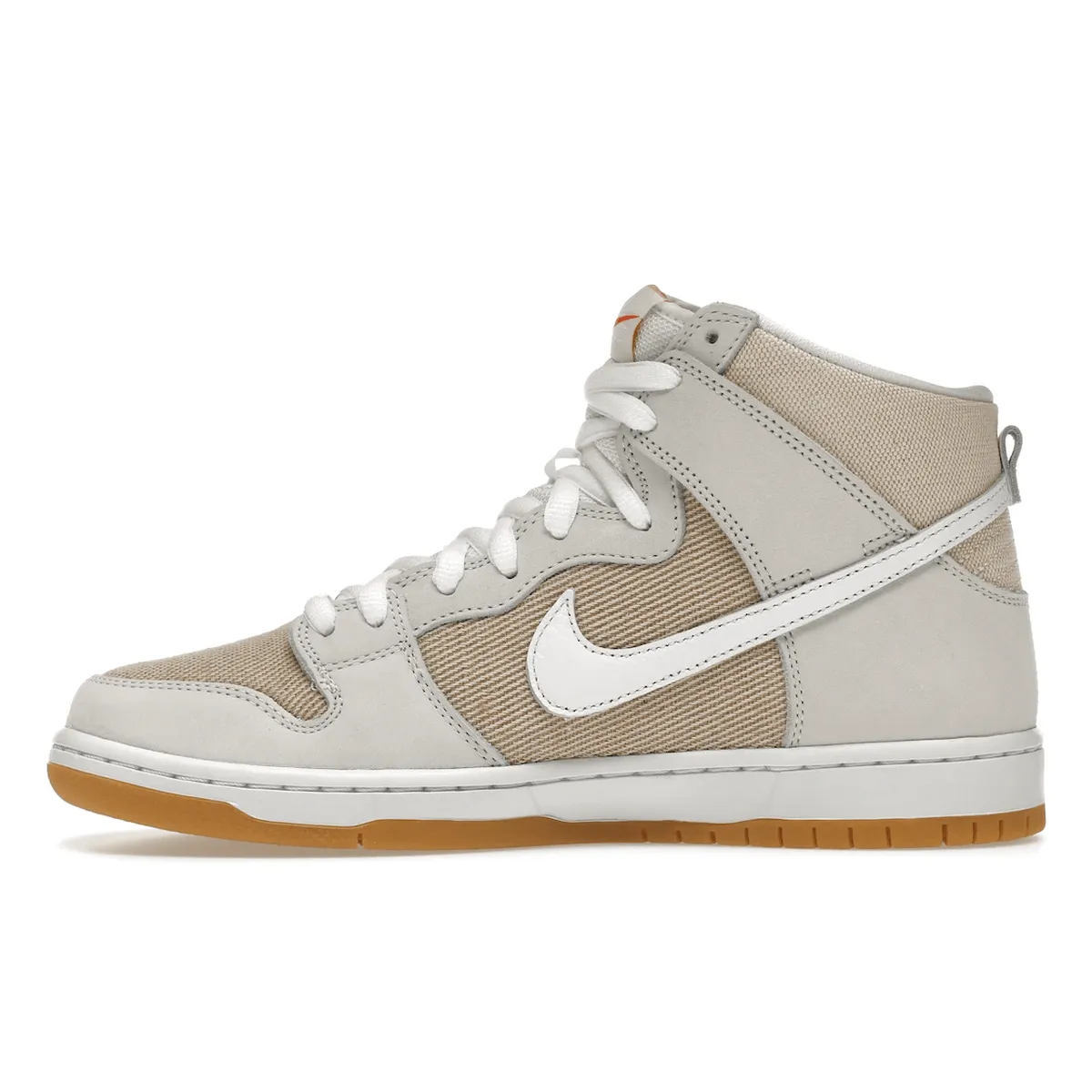 Nike SB Dunk High Pro ISO Orange Label Unbleached Natural Light Glide