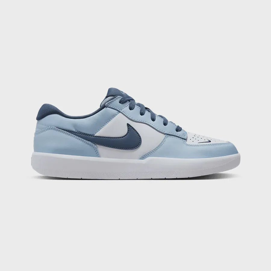 Nike SB Force 58 PRM L Shoe - White/Thunder Blue/Slate Supportive Arch Fit