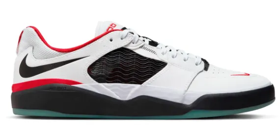 Nike SB Ishod PRM Shoe - White/Black/University Red Enhanced comfort