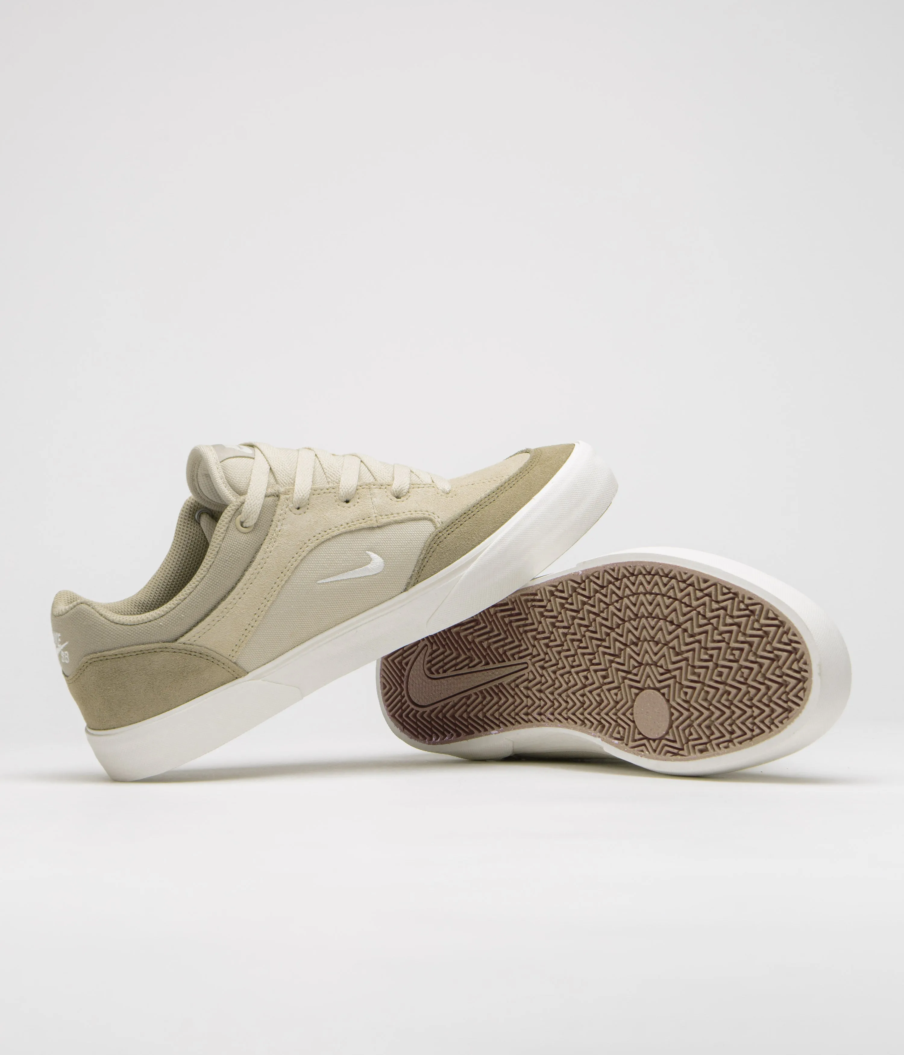 Nike SB Malor Shoes in Light Khaki and Pale Ivory and Neutral Olive
