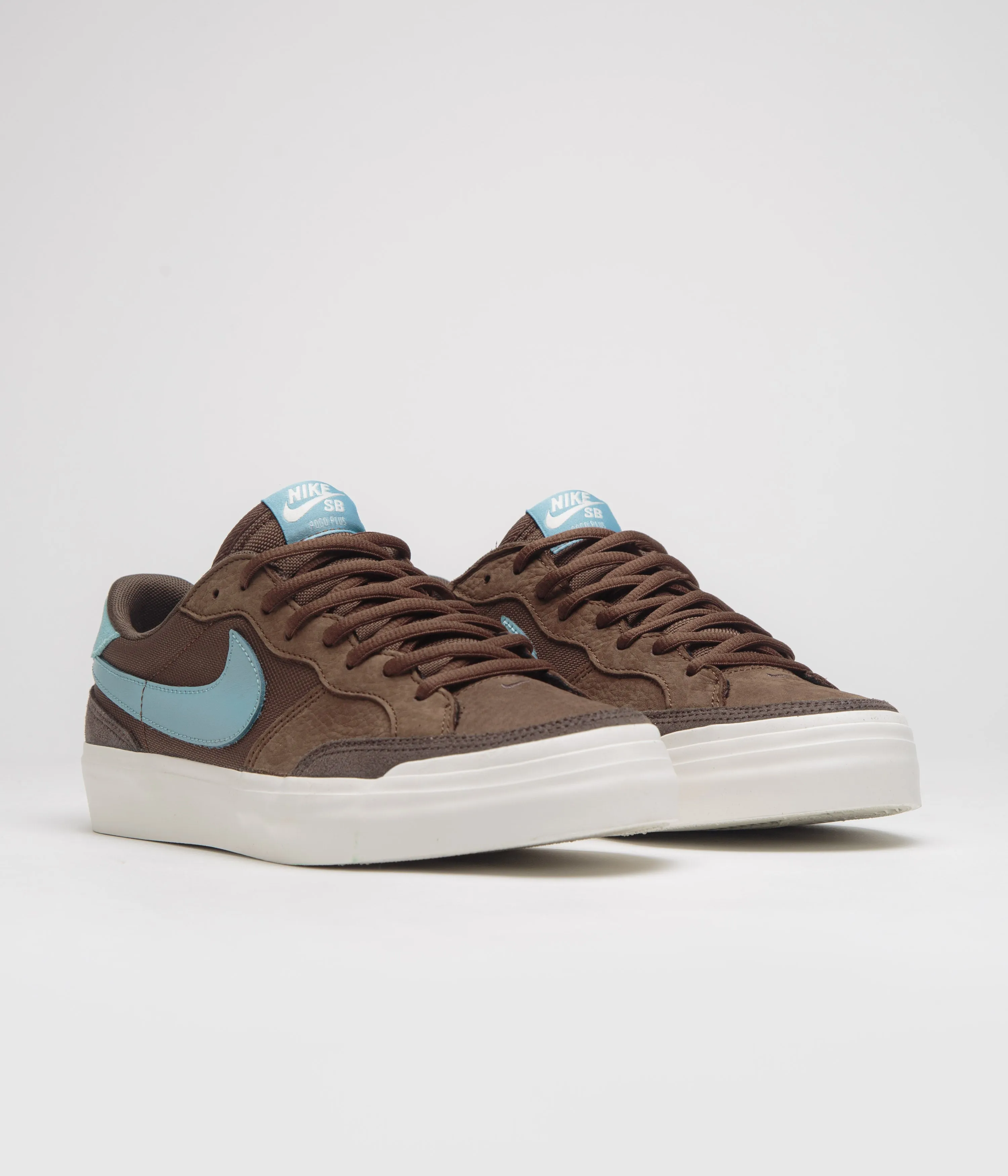 Nike SB Pogo Plus Shoes - Cacao Wow / Denim Turquoise - Baroque Brown - Sail Professional - grade features