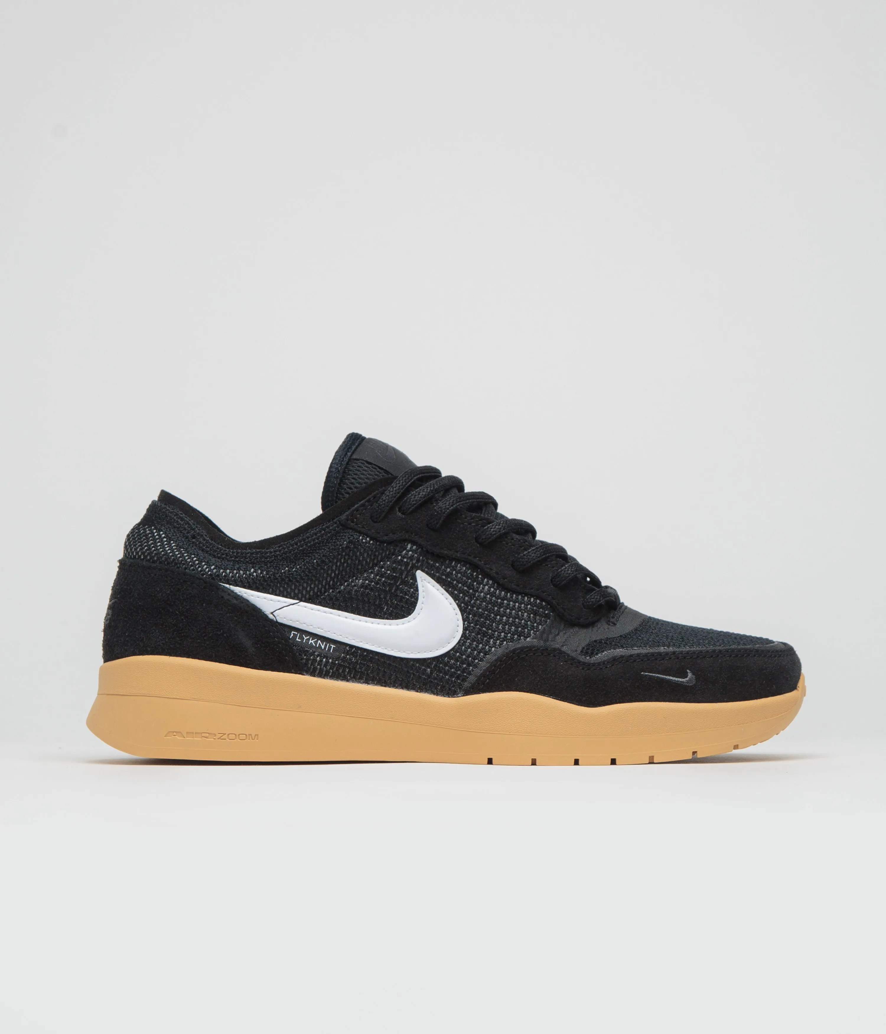 Nike SB PS8 Shoes in Black and White and Anthracite - Gum Yellow