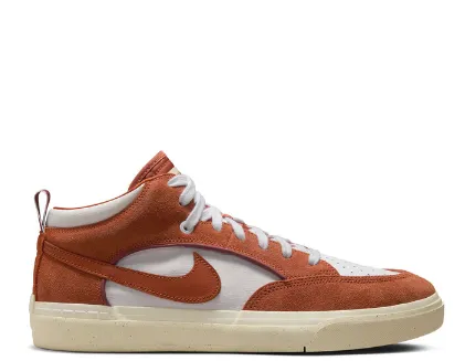 Nike SB React Leo Shoe -Dark Russet/White/Dark Pony Glide Motion