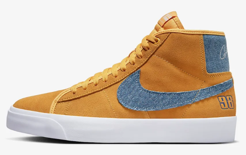 Nike SB Zoom Blazer Mid Pro GT Shoe - University Gold/Game Royal Smart Comfort