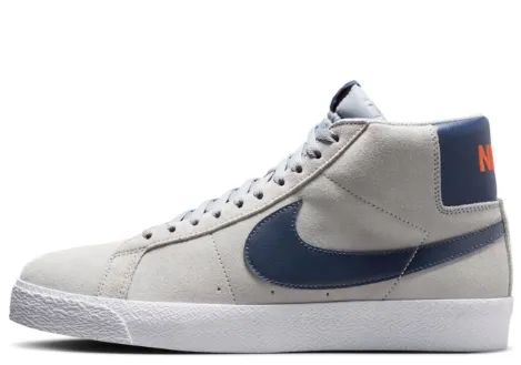 Nike SB Zoom Blazer Mid Shoe - Wolf Grey/Midnight Navy/Cosmic Clay All-purpose stability
