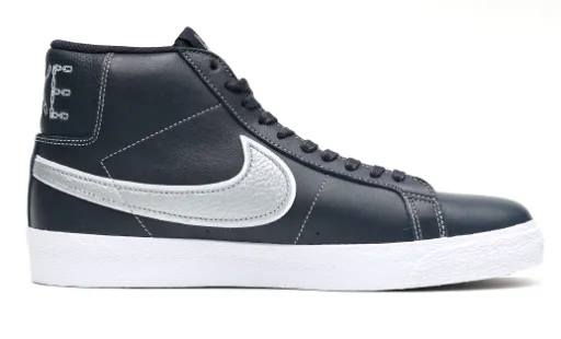 Nike SB Zoom Blazer Mid x Mason Silva Shoe - Blackened Blue/Wolf Grey Adaptive