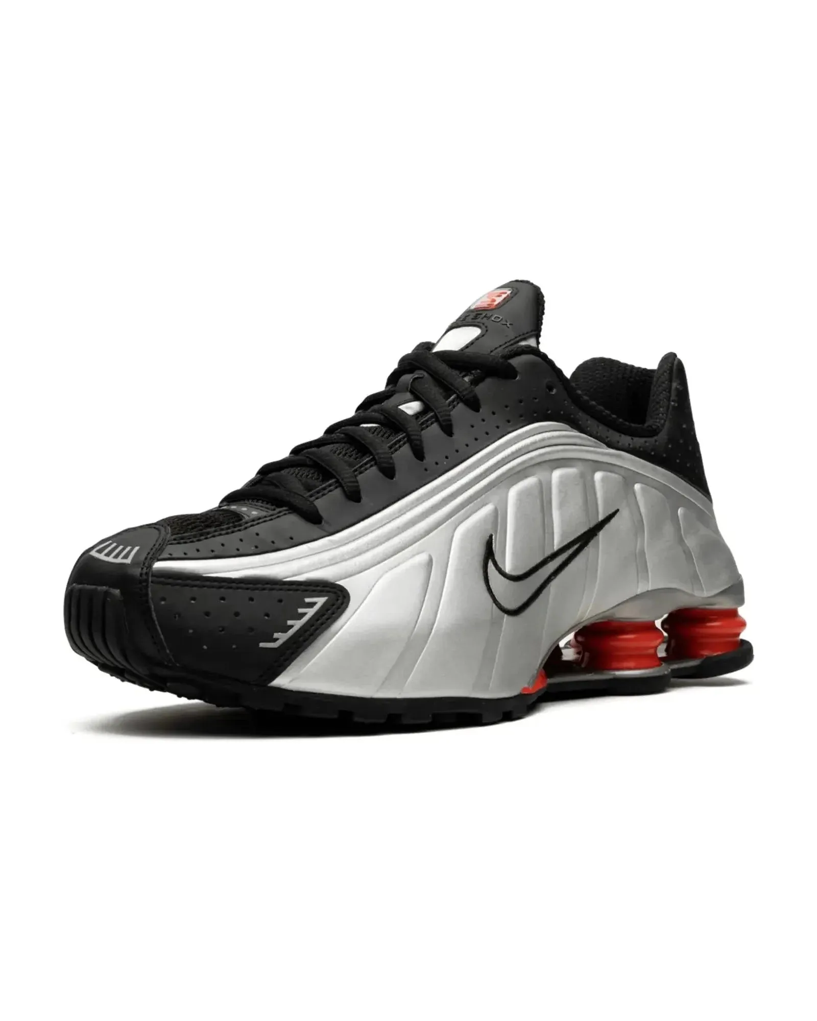 Nike Shox R4 Black Metallic Silver Adaptable Fit