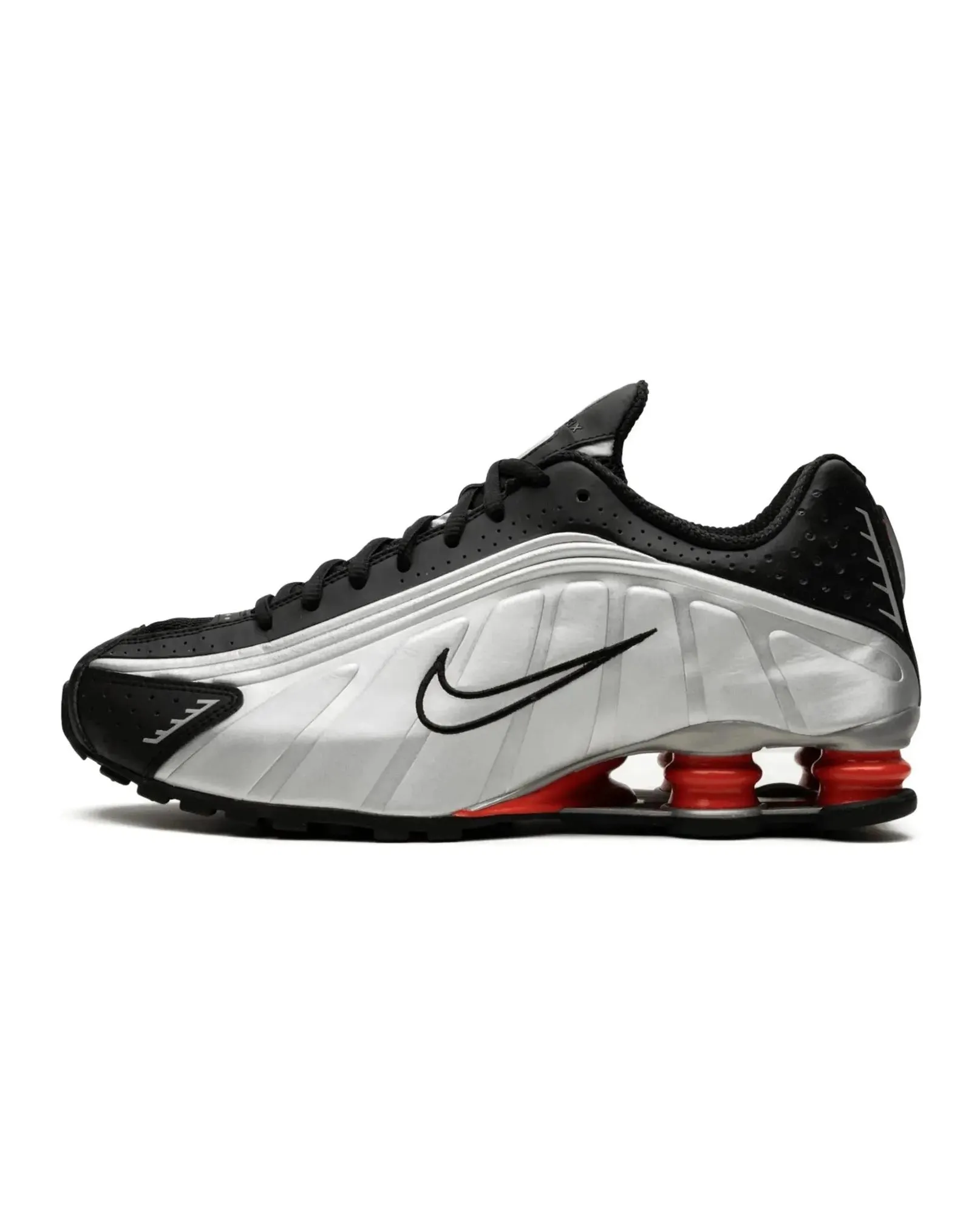 Nike Shox R4 Black Metallic Silver Adaptable Fit