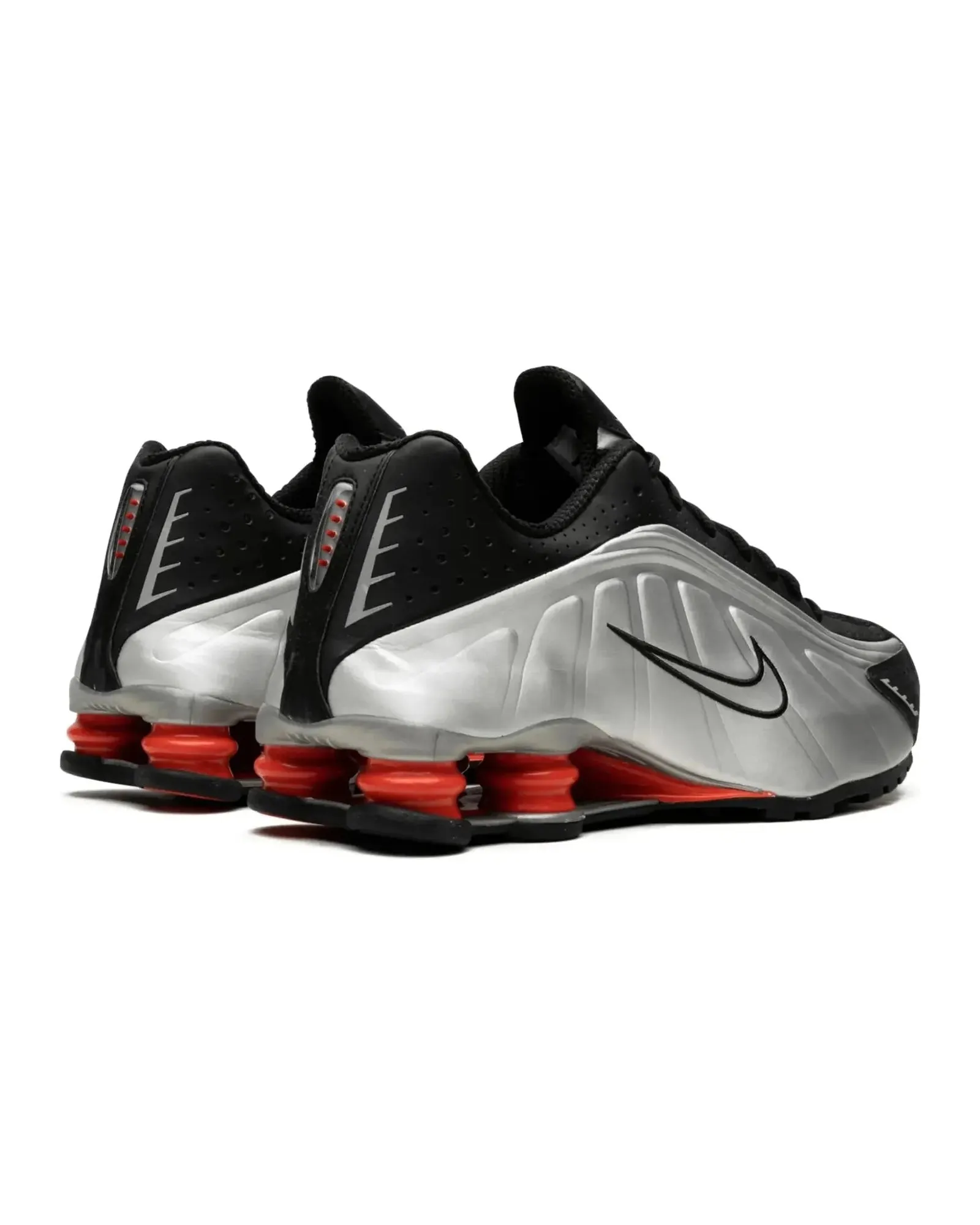 Nike Shox R4 Black Metallic Silver Adaptable Fit