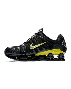 futuristic - themed running wear supination - control shoes Nike Shox TL Black Dynamic Yellow Metallic Silver