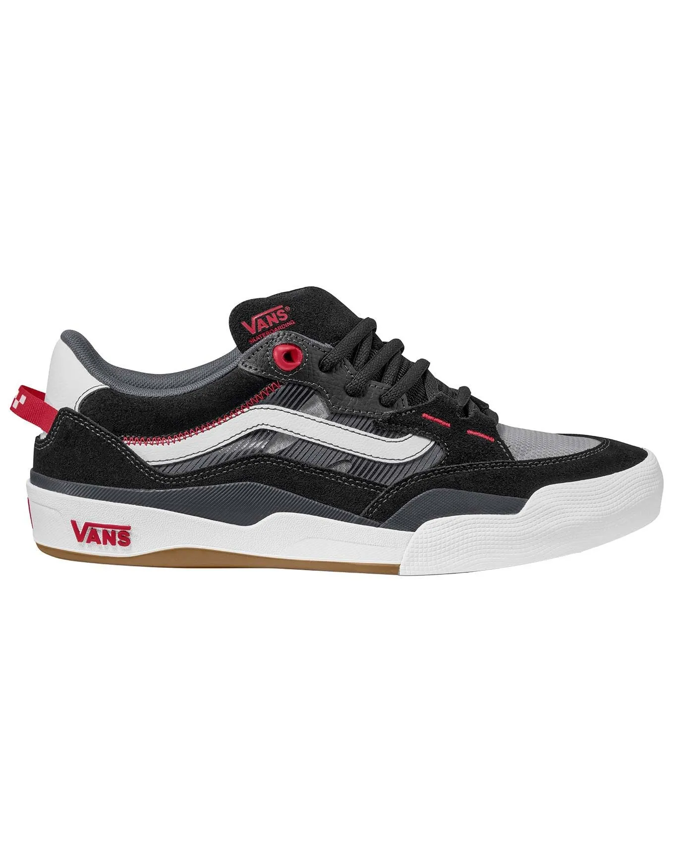No-slip Vans Skate 2 Wayvee Shoe - Black/White/Red