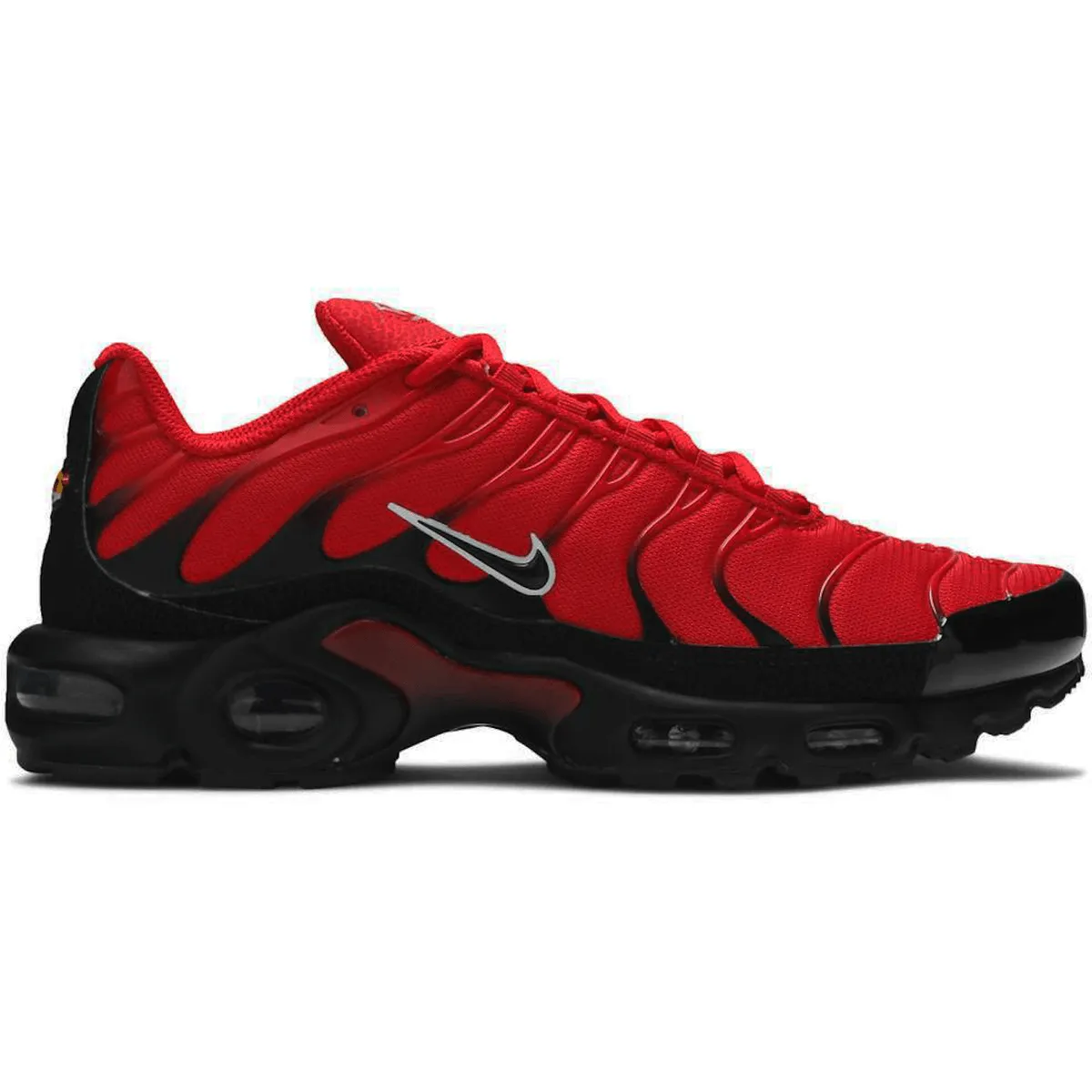 Nike Air Max Plus TN University Red sprinter's shoe preference