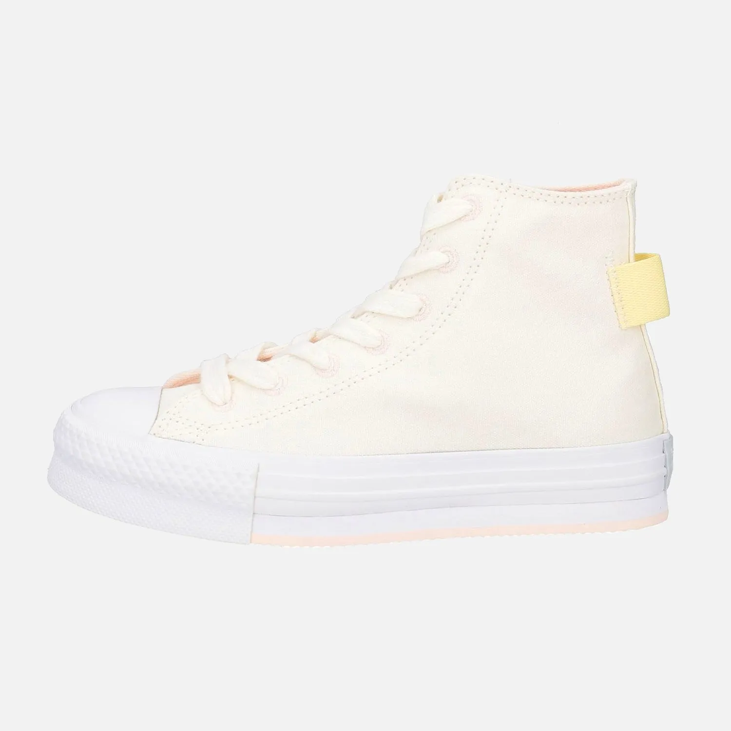 Older Kid's Converse Chuck Taylor Lift Hi Cream Running Economy
