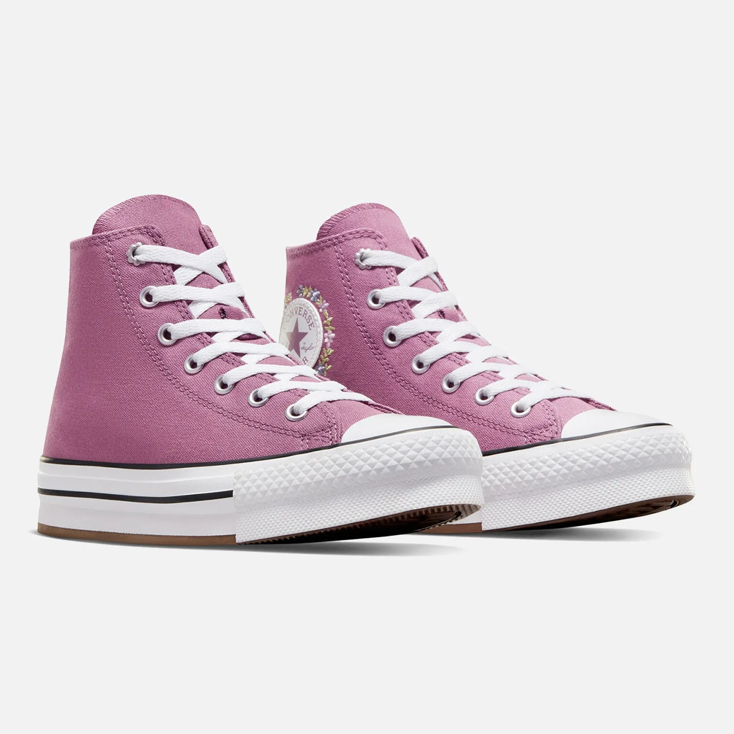 Older Kid's Converse Chuck Taylor Lift Hi Purple Power Cushion