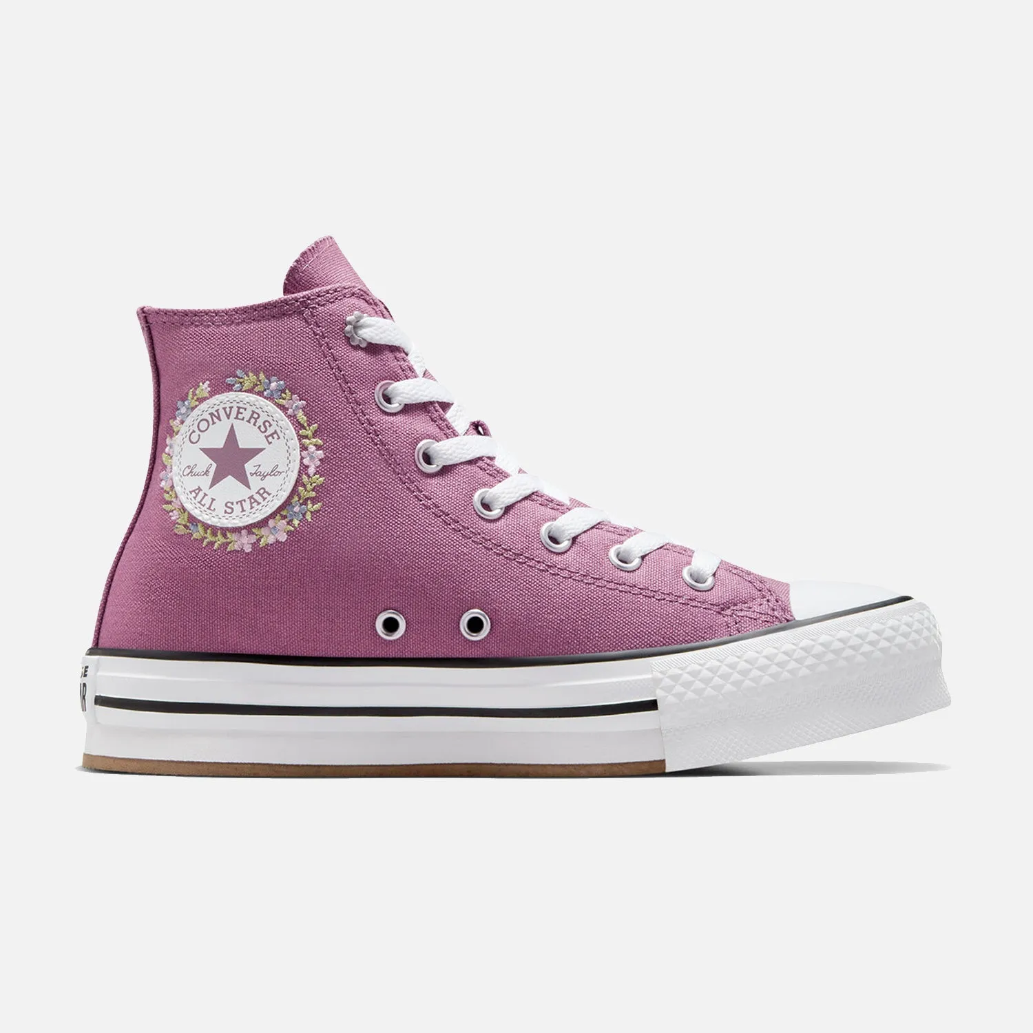 Older Kid's Converse Chuck Taylor Lift Hi Purple Power Cushion