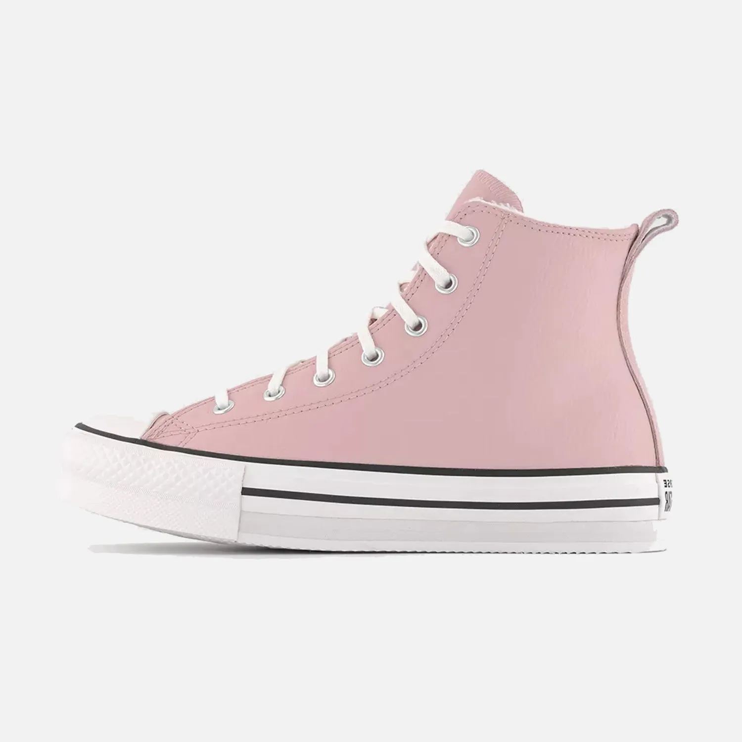 half - marathon shoes Older Kid's Converse Chuck Taylor Lift Hi Sherpa Pink Leather