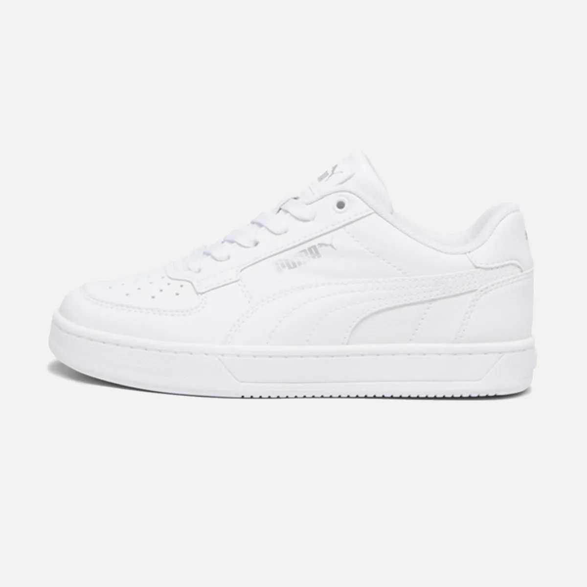 Older Kids Puma Caven 2.0 White Leather Motion-Plus