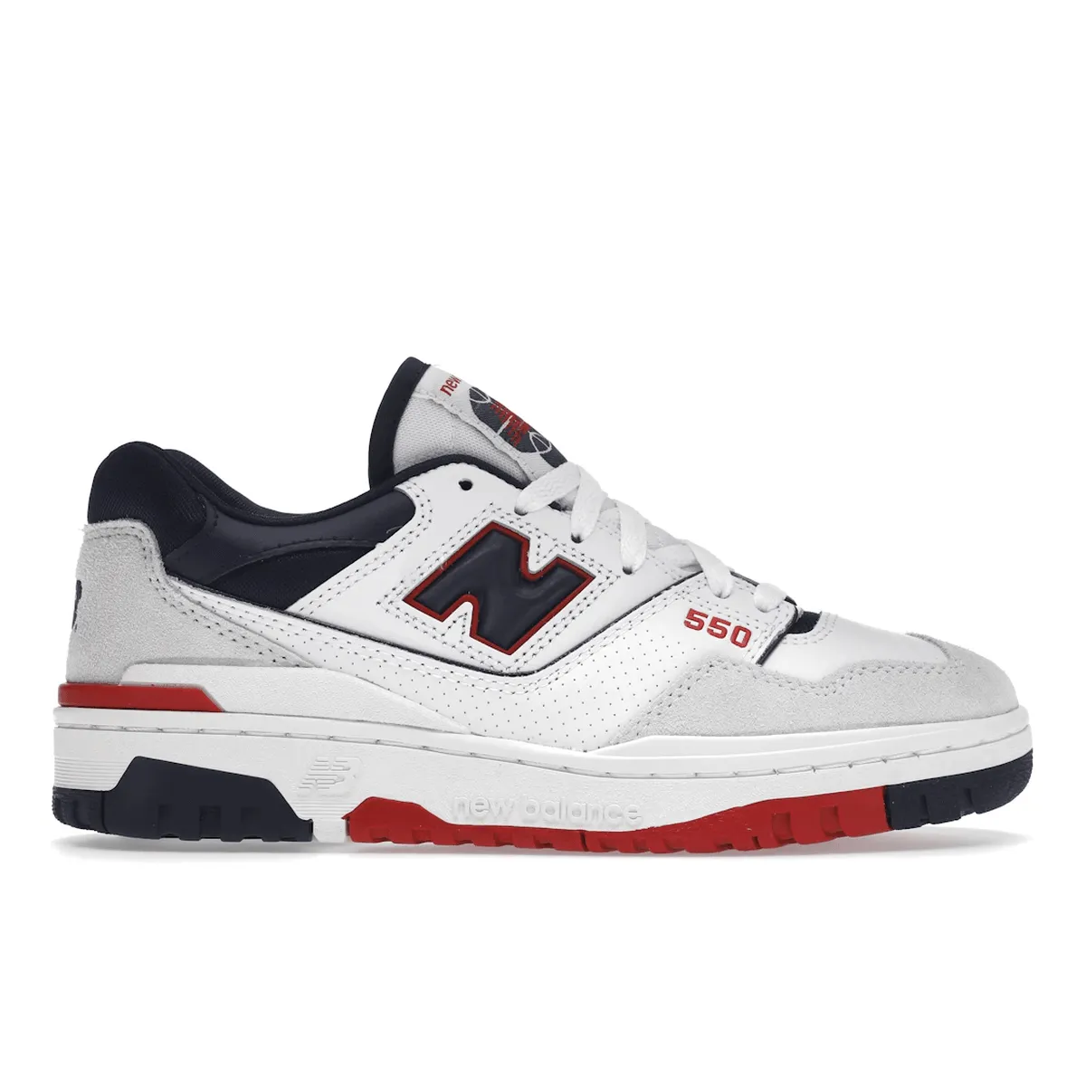Statement Piece New Balance 550 Premium White Navy Red