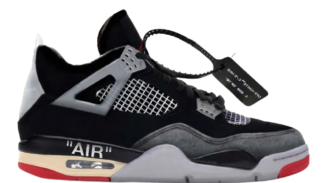 OW x AJ 4 "Bred" Cool Touch