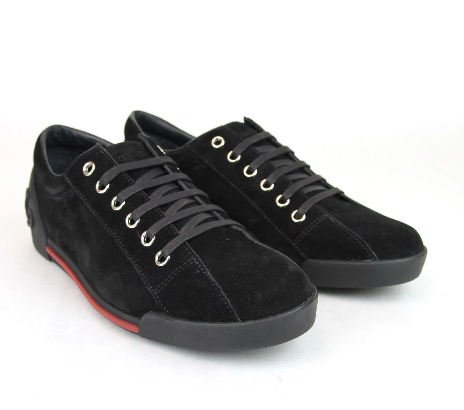 Padded chic Gucci Sneakers - Gucci Women Black Sneakers Suede Trainer