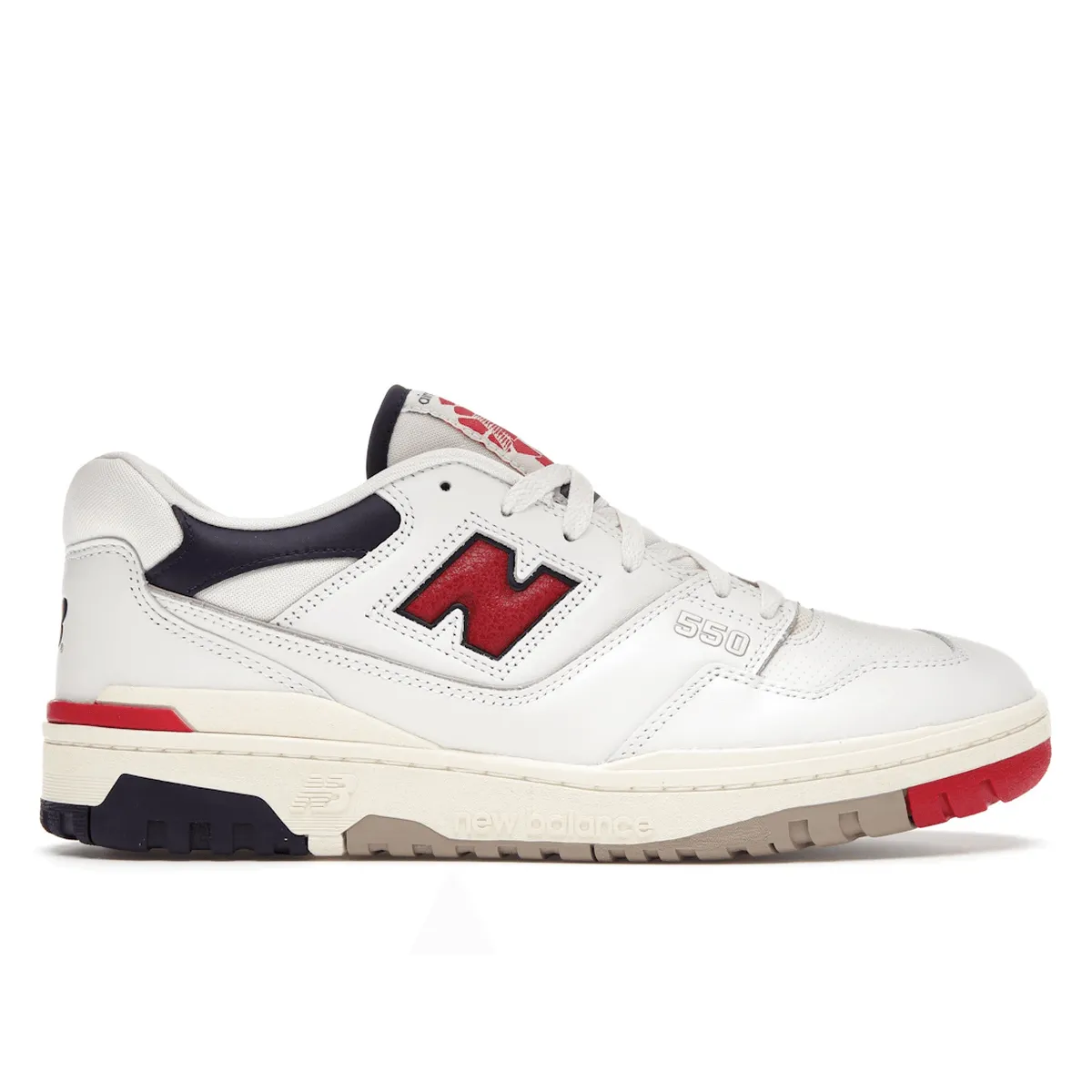 New Balance 550 Aime Leon Dore White Navy Red Bold Look