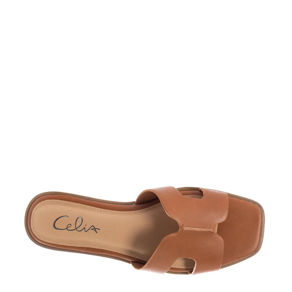 Papaya H Band Slide - Womens Modern Step Glide Move
