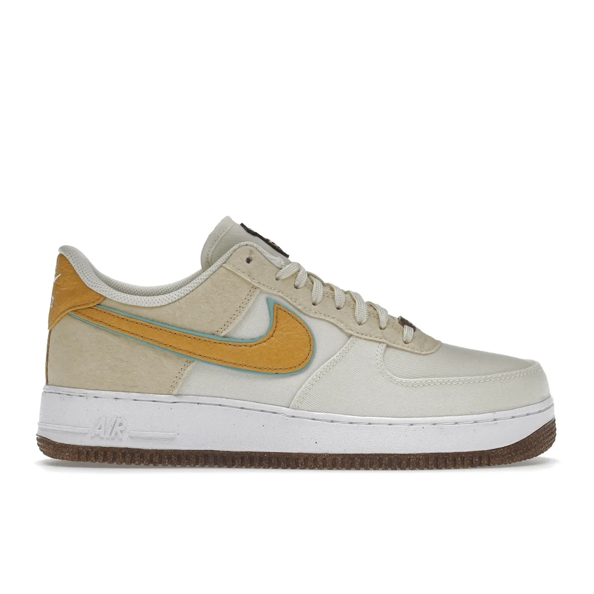 Leather Edge Knit Look Air Force 1 Happy Pineapple Coconut
