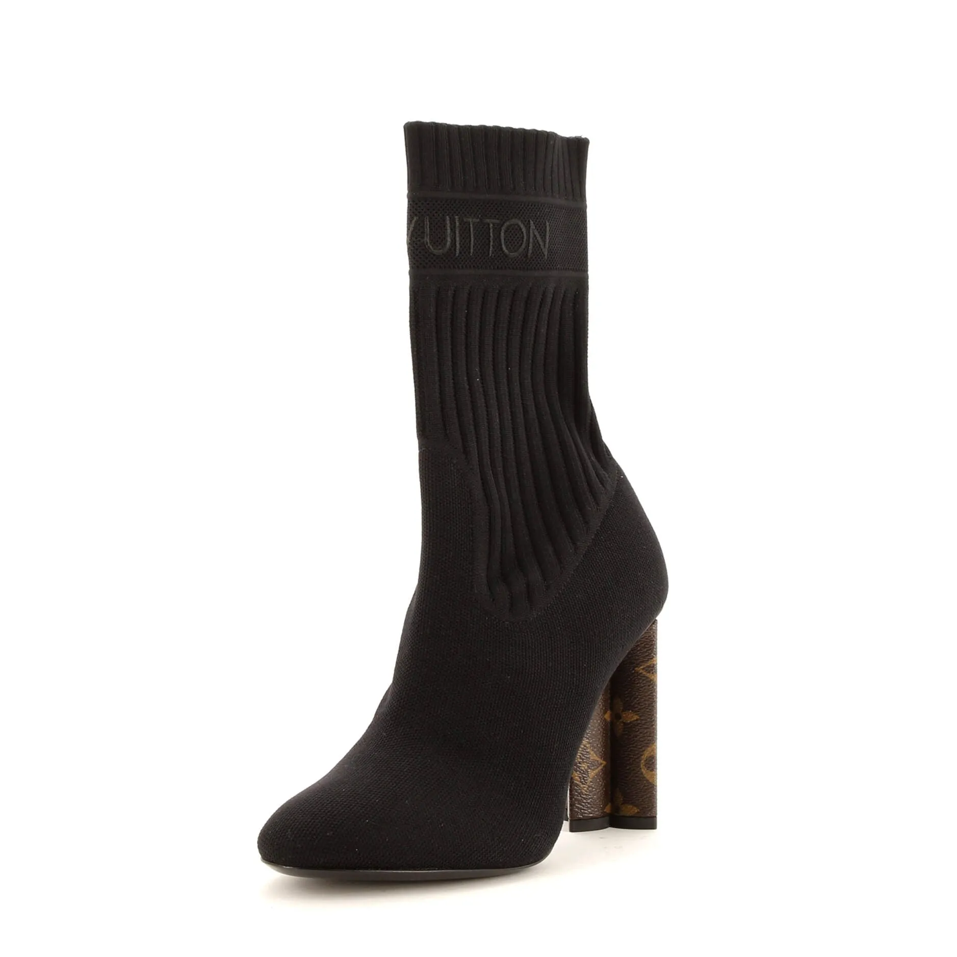 Power Guard Louis Vuitton Women's Silhouette Ankle Boots Stretch Fabric