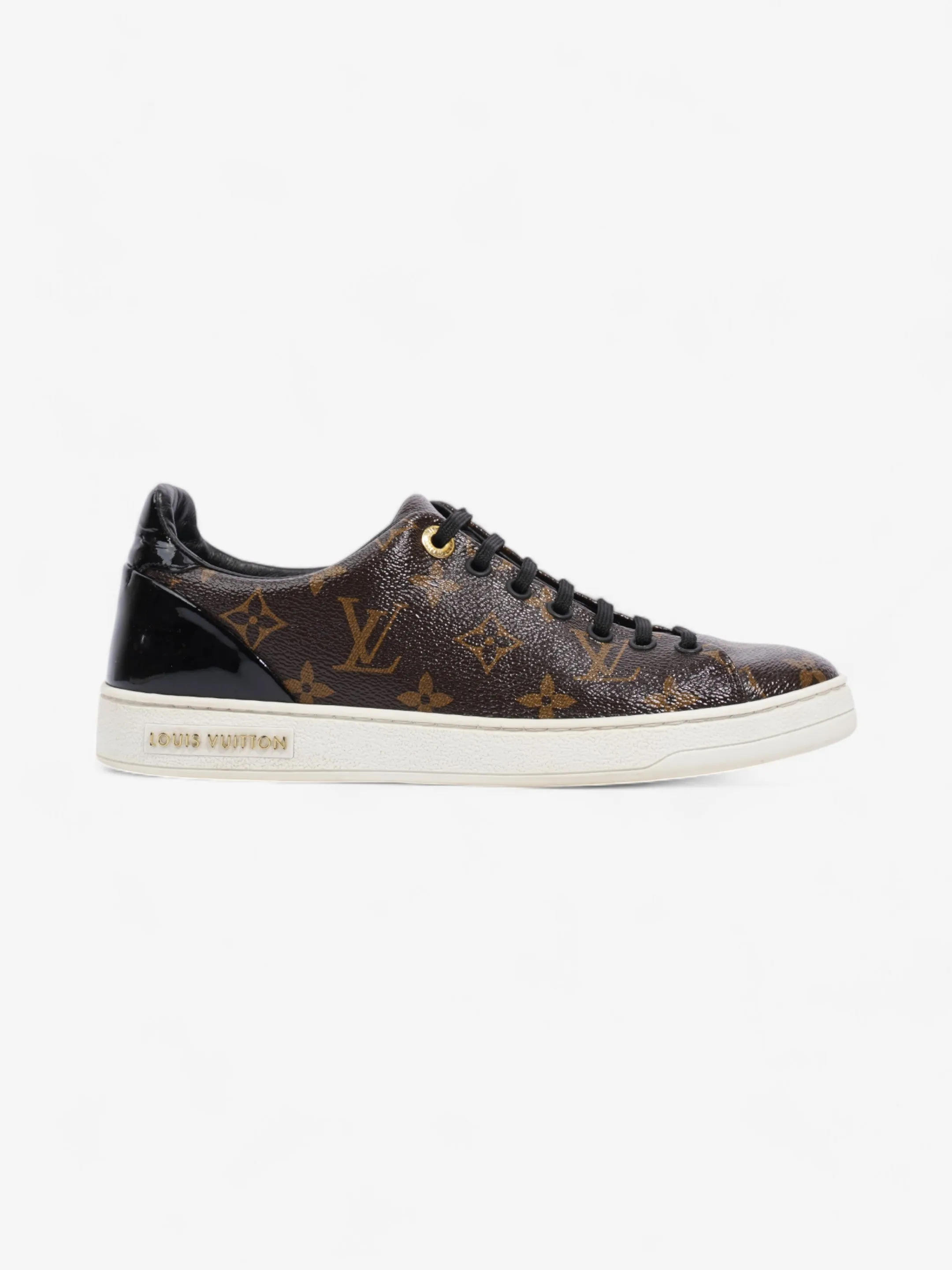 Power Step Build Louis Vuitton Frontrow Sneakers Monogram / Black Coated Canvas EU 37.5 UK 4.5
