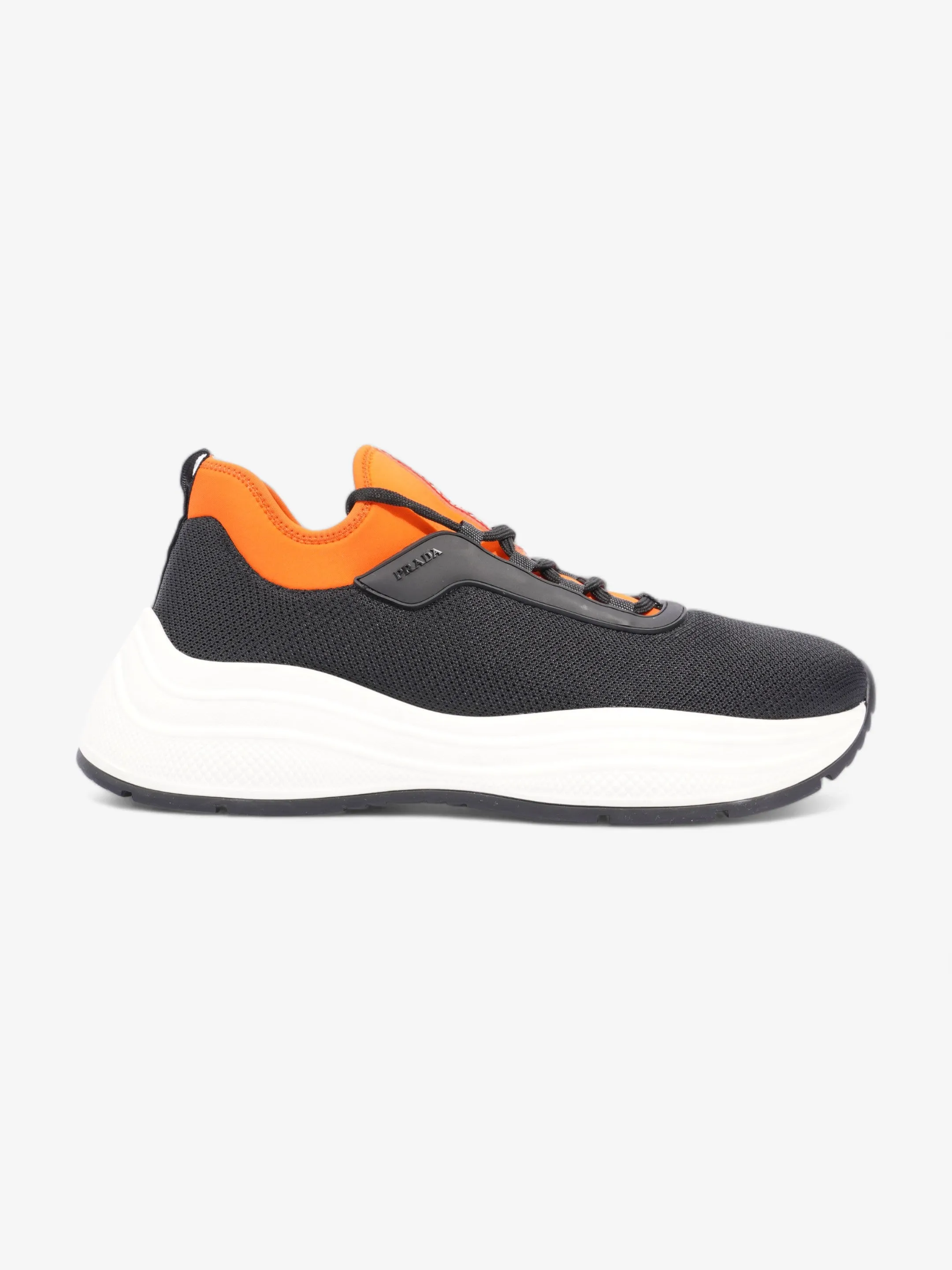 Prada Neoprene Sneakers Black / Orange  Neoprene EU 43 UK 9 Stylish performance