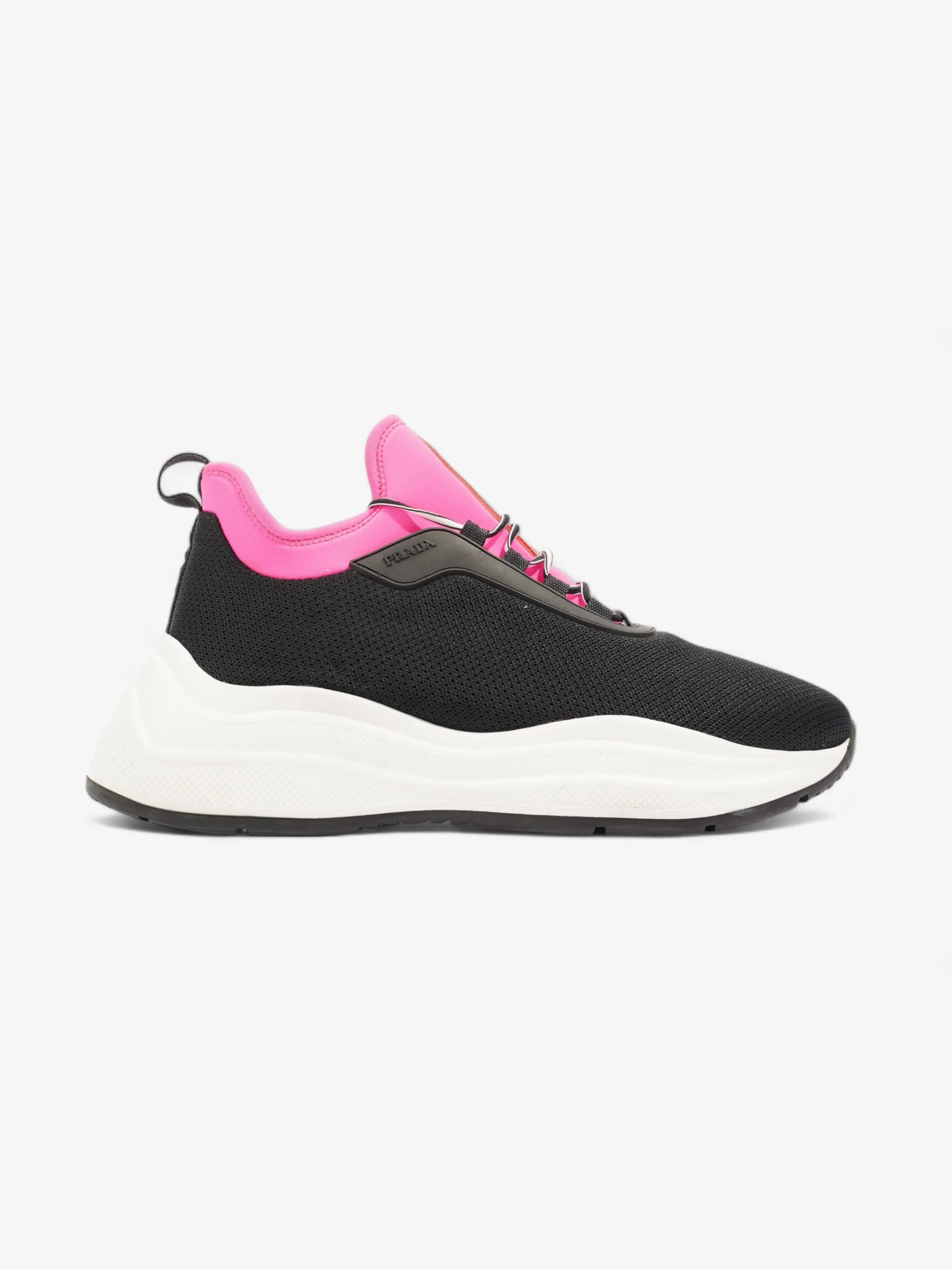 Prada Neoprene Sneakers Black / Pink Neoprene EU 39 UK 6 Flexible Grip