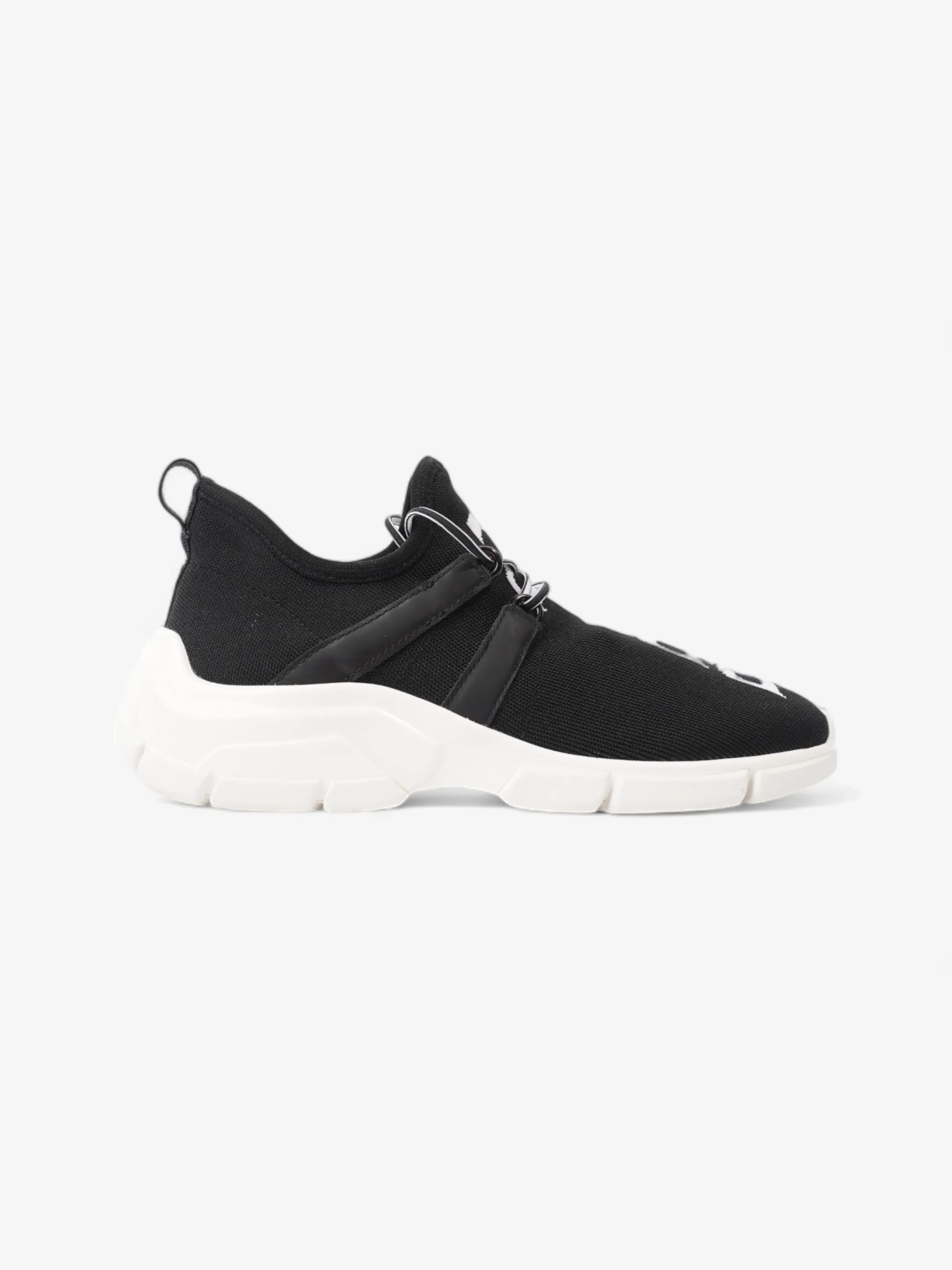 Prada XY Logo Sock Sneakers Black / White Knit EU 37 UK 4 Sporty Edge