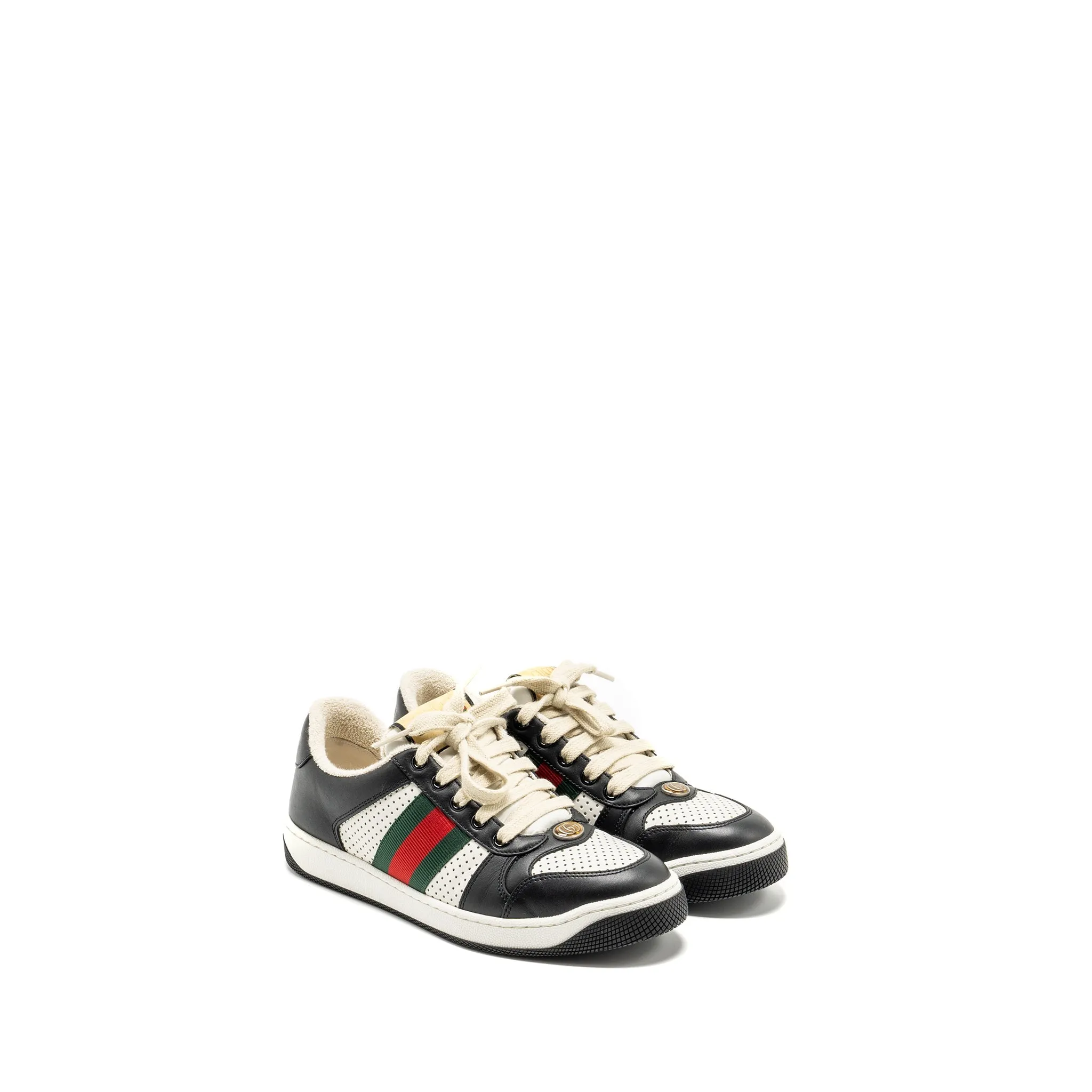 Precision Move Gucci size 37.5 screener trainer sneaker black/white multicolour