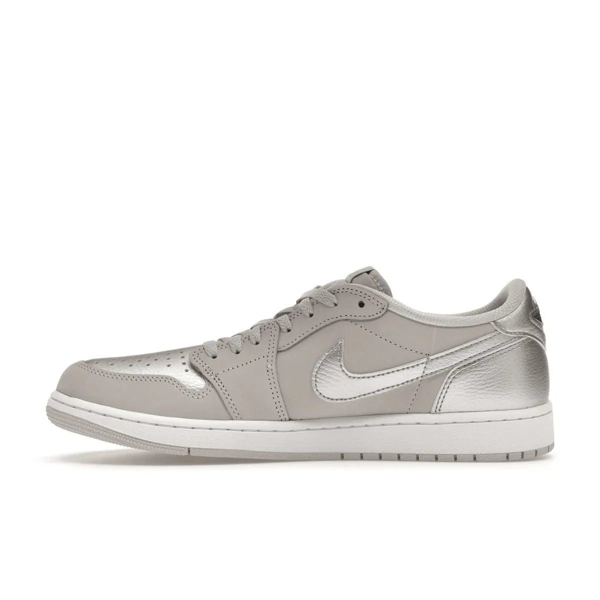 Premium cushioning Air Jordan 1 Low OG Metallic Silver