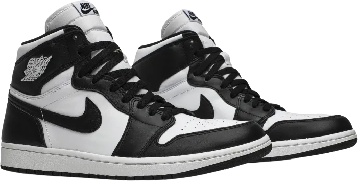 Premium cushioning AJ1 Retro High Black White