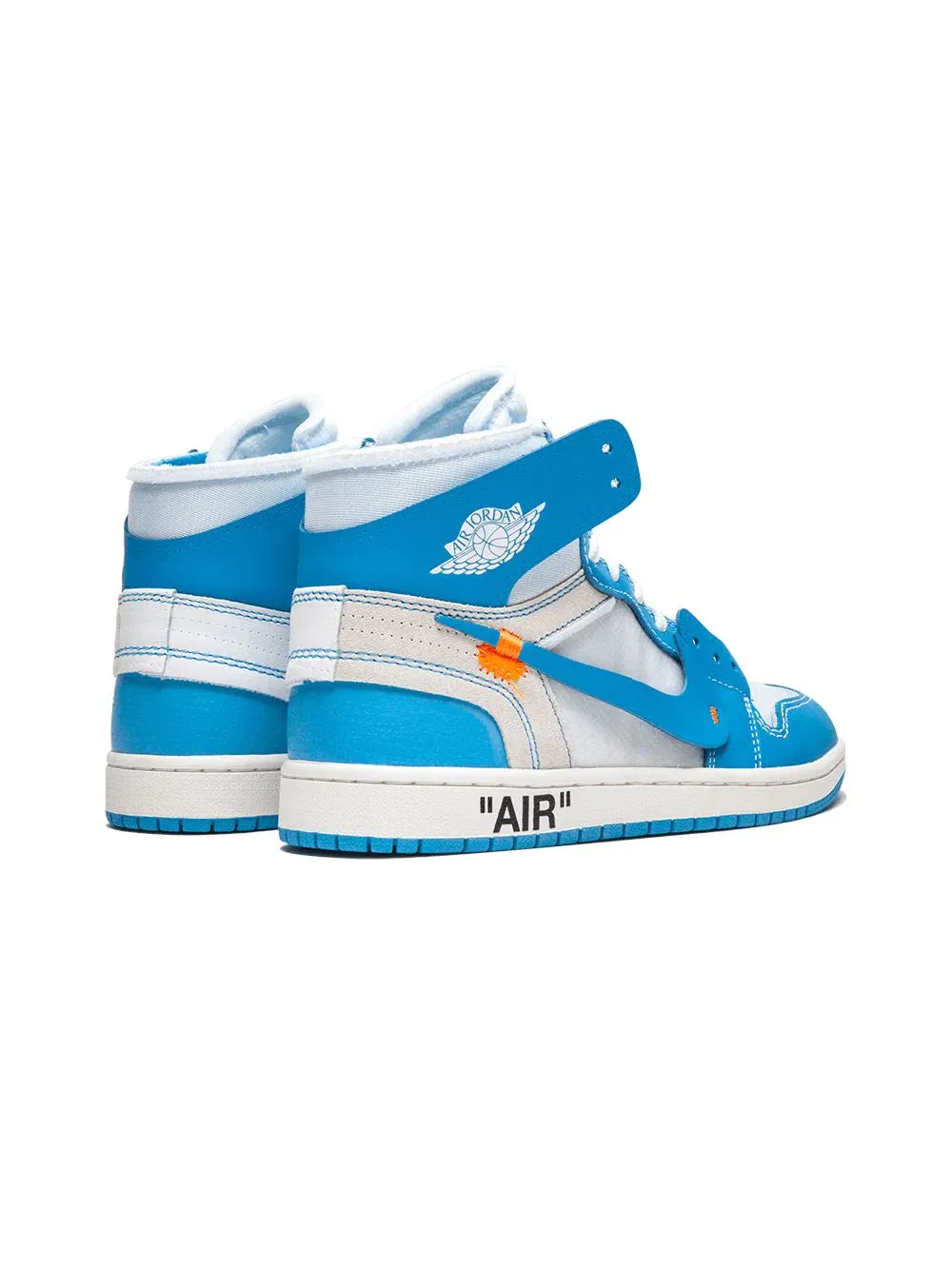 Pure Motion Nike Air Jordan 1 Retro High X Off-White University Blue