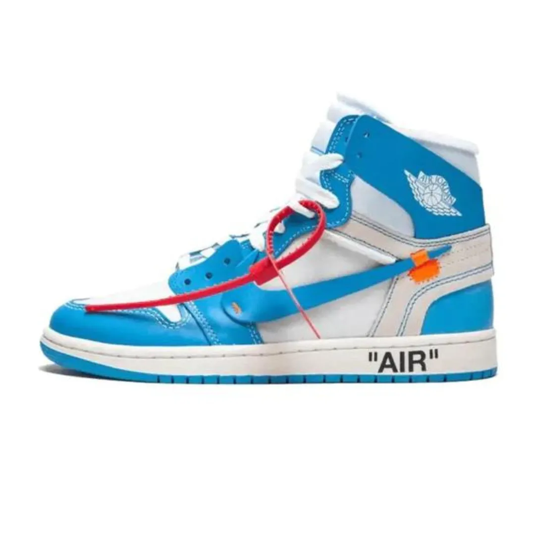 Air Jordan 1 Retro High Off-White "University Blue " Fitted Design