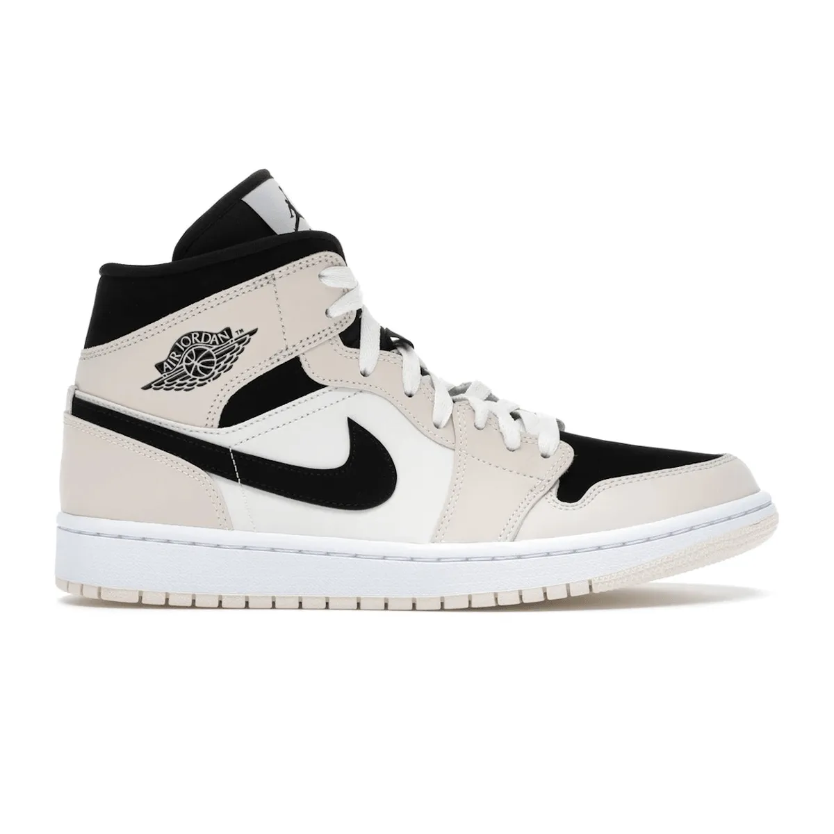 Sturdy Build Canvas Material Air Jordan 1 Mid Barely Orange