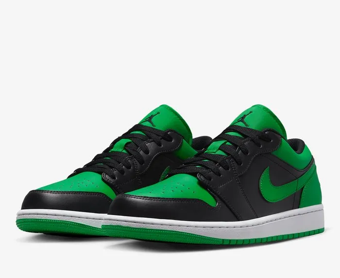 Quick Control Air Jordan 1 Low Lucky Green