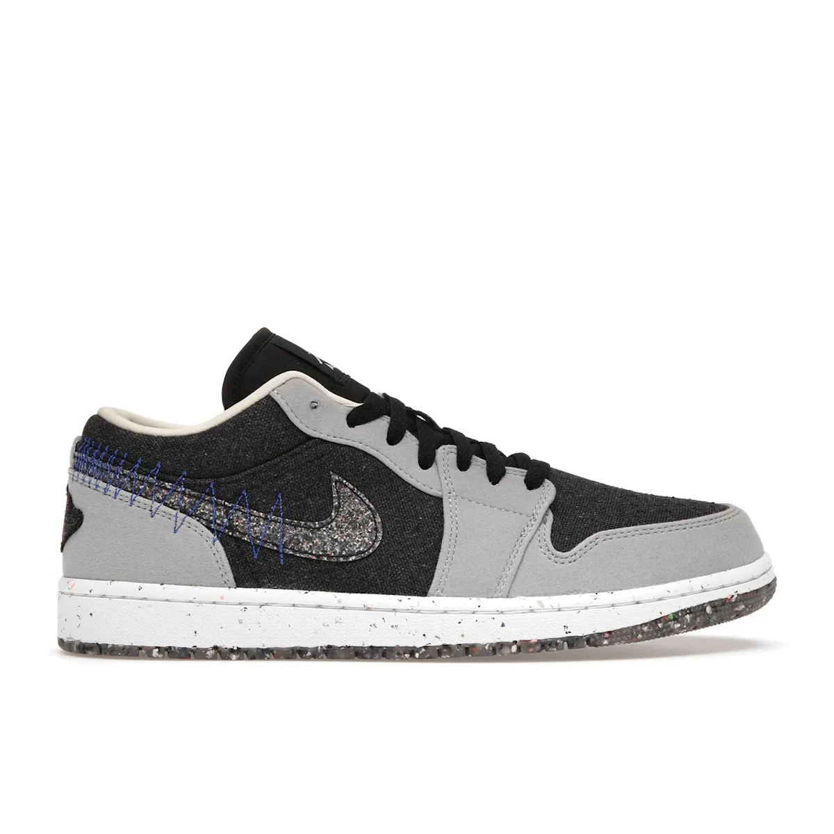 Quick Cut Control Air Jordan 1 Low SE Crater Black Grey