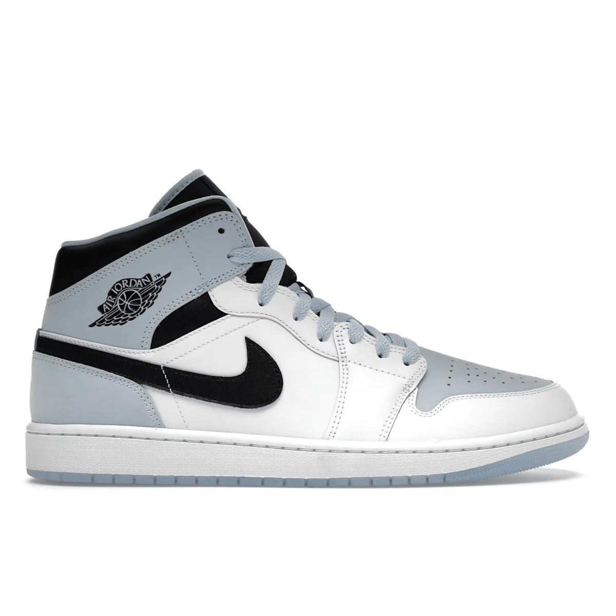 Air Jordan 1 Mid SE Ice Blue Black Jump Flex
