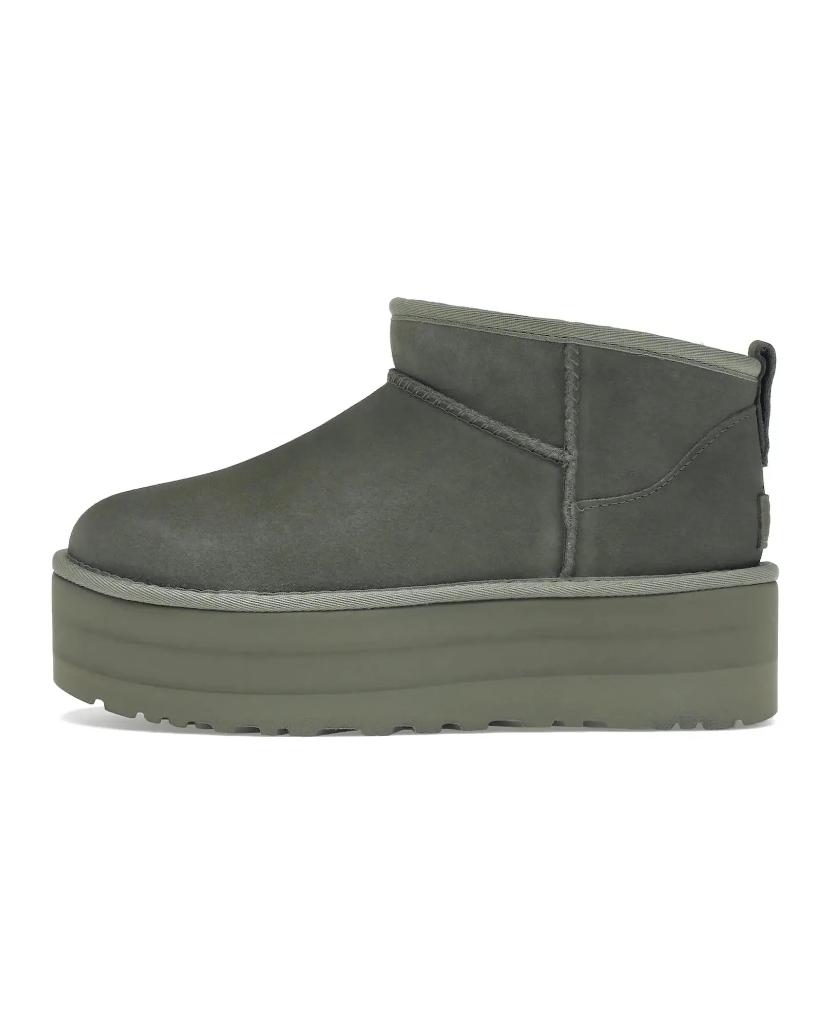 Comfy Style Casual Wear UGG Classic Ultra Mini Platform Boot Moss Green (W)