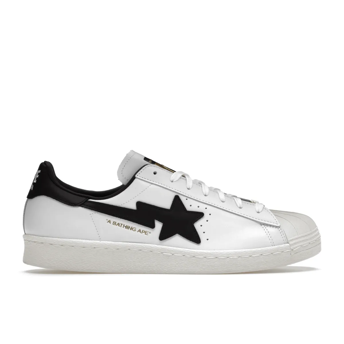 Adidas Superstar 80s Bape White Black Modern Comfort Quick Style Ride
