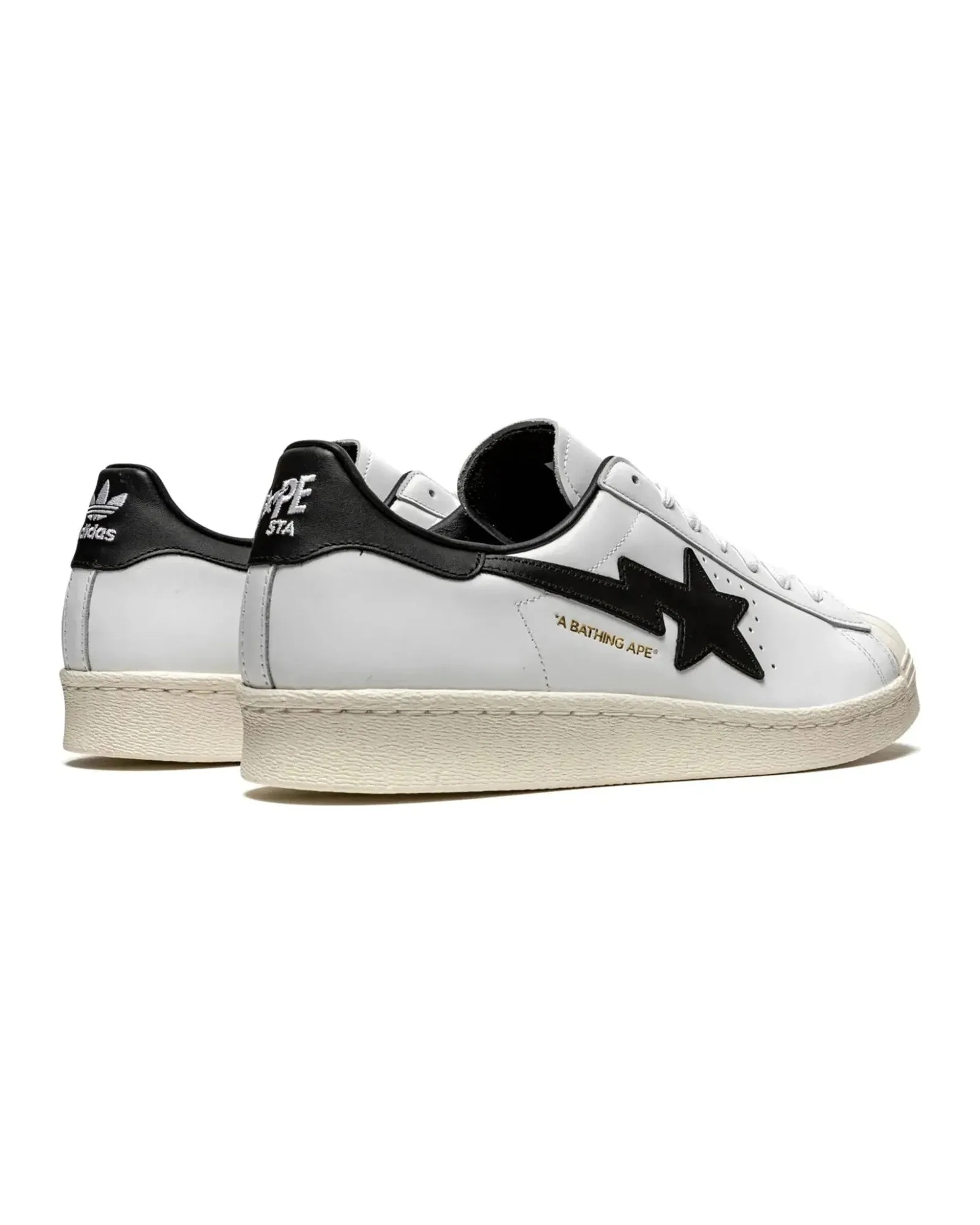Quick Spin Adidas Superstar 80's X Bape White Black