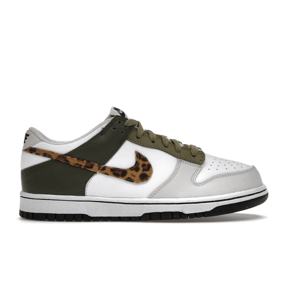 Quick Wear Nike Dunk Low Olive Leopard