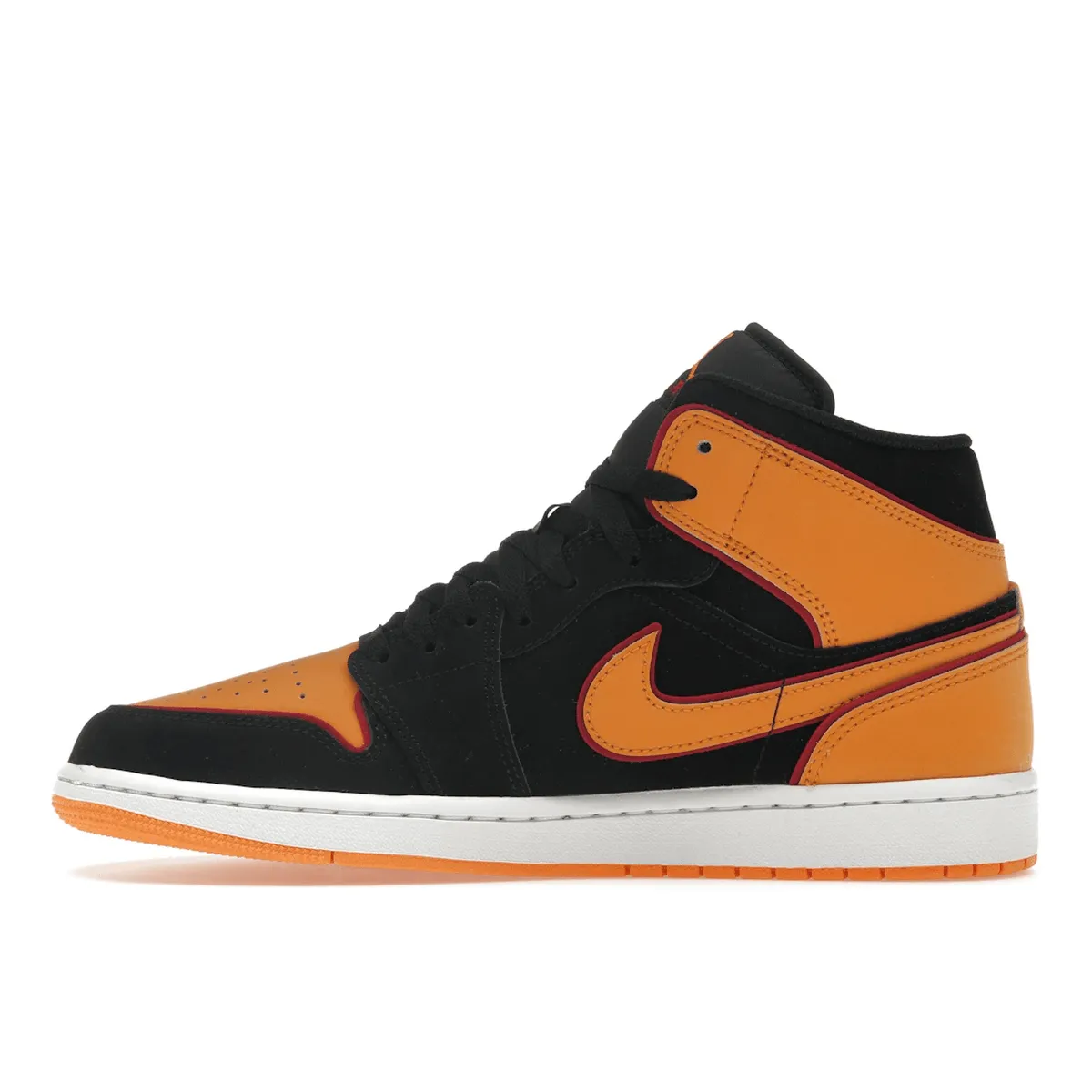 Reactive Cushioning Air Jordan 1 Mid Fat Tongue Black Orange