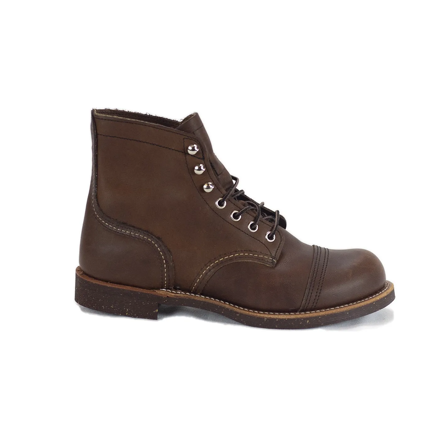 Red Wing Heritage 8111 Iron Ranger Boot - Brown Cushioned Upper Long-Distance Walking