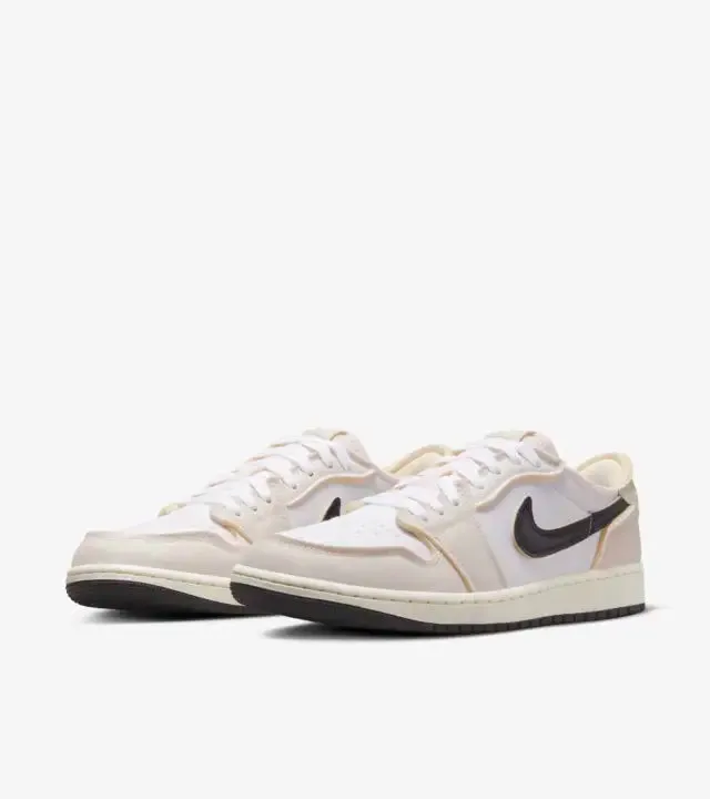 Responsive Motion Fit Air Jordan 1 Low White and Coconut Milk